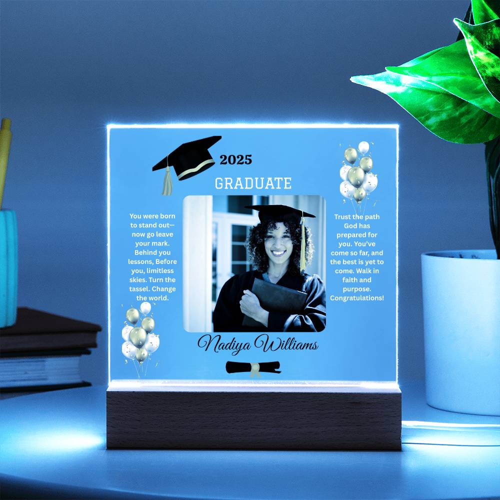 ✨GRADUATE Acrylic Square LED Plaque