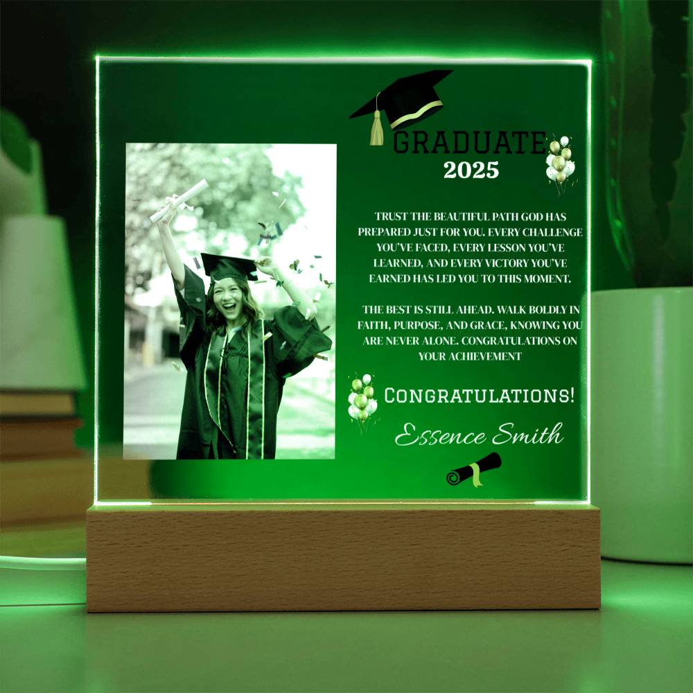 ✨GRADUATE Customize Acrylic Square LED Plaque