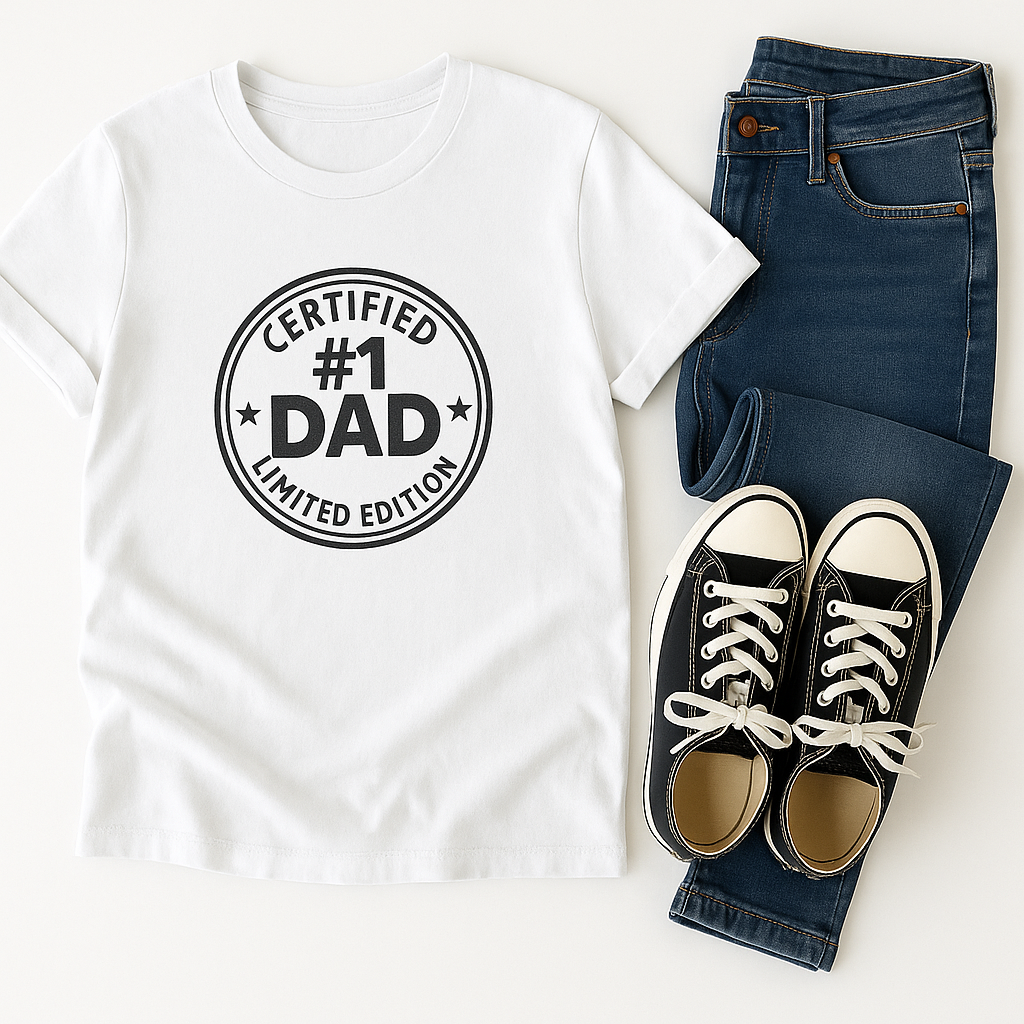 🧢#1 Dad Certified Unisex T-Shirt, Father's Day Gift, Limited Edition