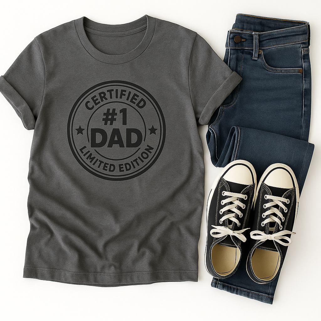 🧢#1 Dad Certified Unisex T-Shirt, Father's Day Gift, Limited Edition