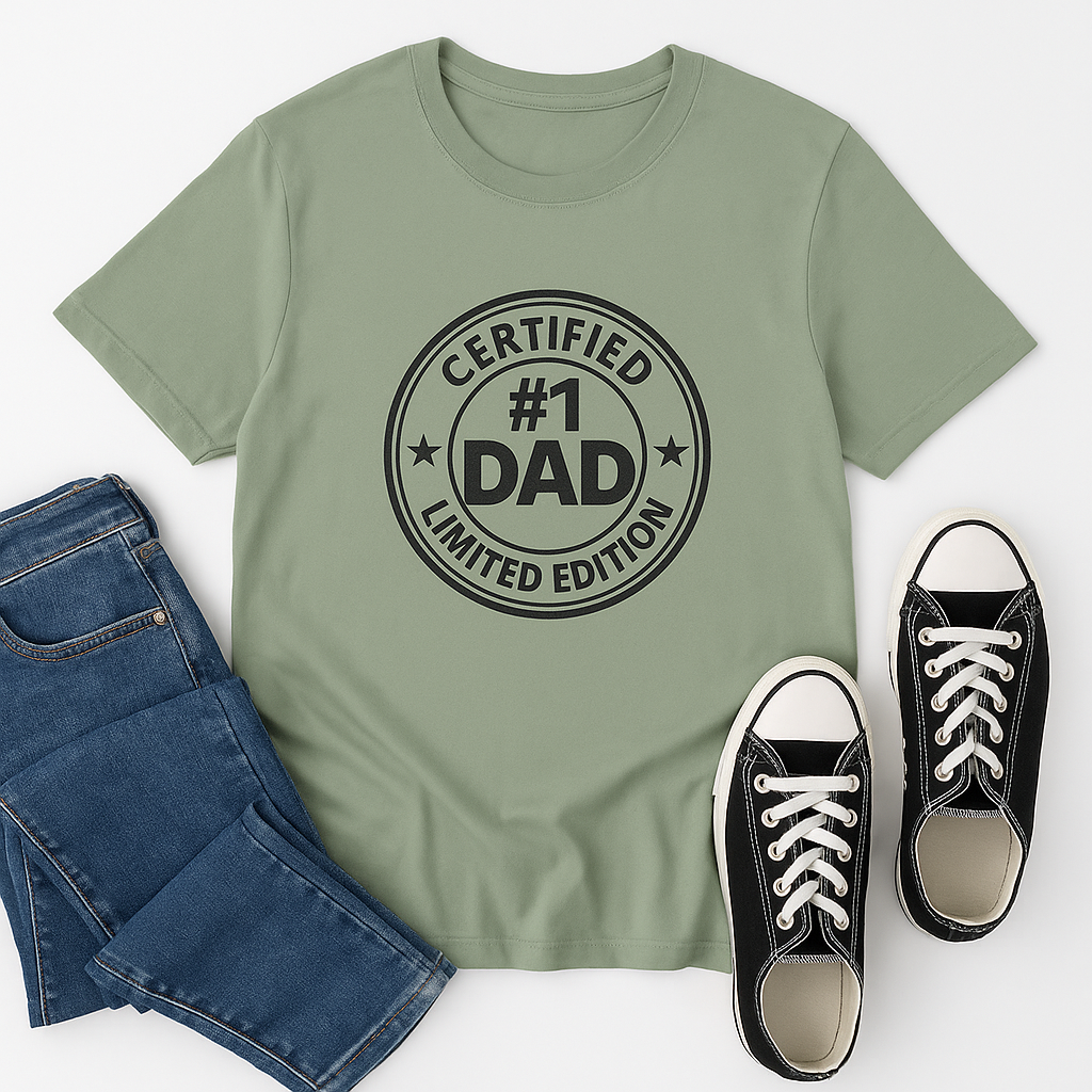 🧢#1 Dad Certified Unisex T-Shirt, Father's Day Gift, Limited Edition
