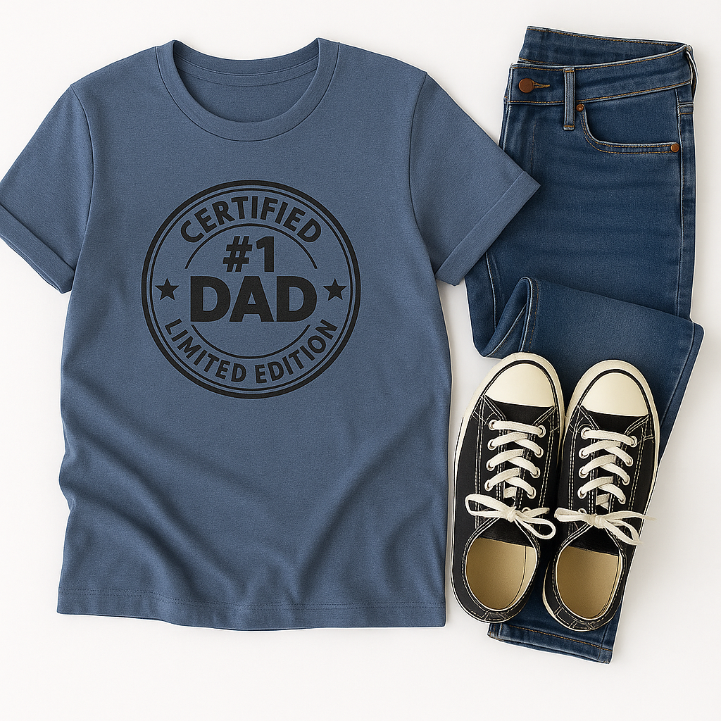 🧢#1 Dad Certified Unisex T-Shirt, Father's Day Gift, Limited Edition